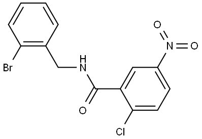 N-(2-bromobenzyl)-2-chloro-5-nitrobenzamide Structure