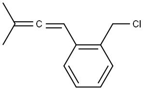 1-(chloromethyl)-2-(3-methylbuta-1,2-dien-1-yl)benzene Structure