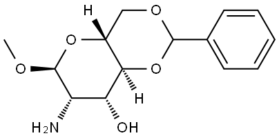 METHYL-4,6-O-BENZYLIDEN-2-AMINO-&BETA-D-MANNOSID,13013-43-9,结构式