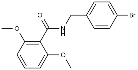 N-[(4-Bromophenyl)methyl]-2,6-dimethoxybenzamide 结构式