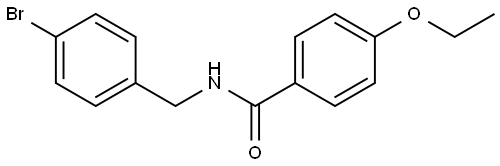 N-[(4-Bromophenyl)methyl]-4-ethoxybenzamide Structure