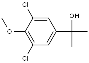 2-(3,5-dichloro-4-methoxyphenyl)propan-2-ol 结构式