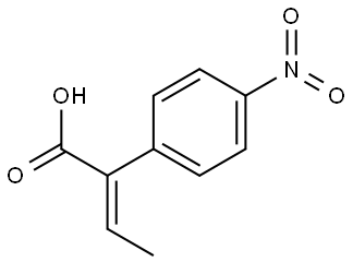 Crotonic acid, 2-(p-nitrophenyl)-, (E)- Structure