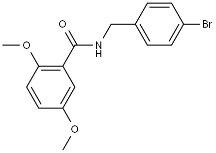 N-[(4-Bromophenyl)methyl]-2,5-dimethoxybenzamide Structure