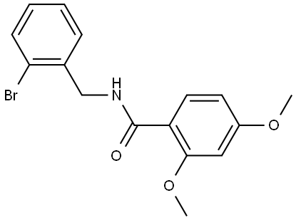 N-[(2-Bromophenyl)methyl]-2,4-dimethoxybenzamide Structure