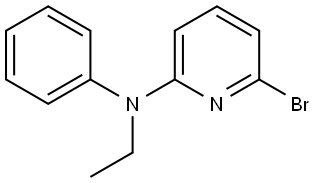 6-Bromo-N-ethyl-N-phenylpyridin-2-amine Structure