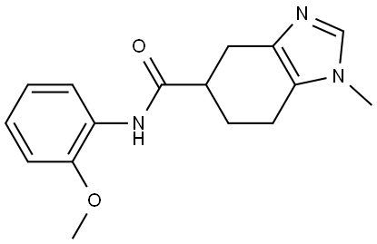 4,5,6,7-Tetrahydro-N-(2-methoxyphenyl)-1-methyl-1H-benzimidazole-5-carboxamide Structure