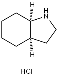 1H-Indole, octahydro-, hydrochloride, (3aR-cis)- 结构式