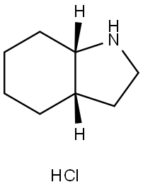 1H-Indole, octahydro-, hydrochloride, (3aS-cis)- 化学構造式