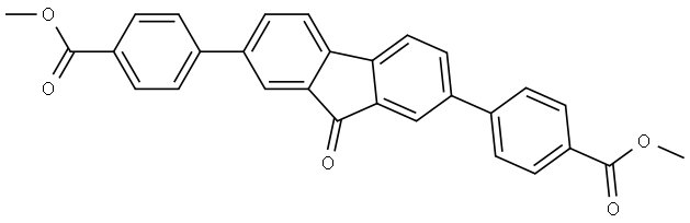 dimethyl 4,4'-(9-oxo-9H-fluorene-2,7-diyl)dibenzoate 结构式