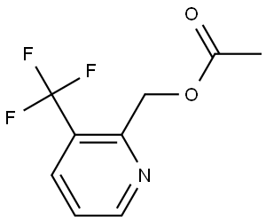 2-Pyridinemethanol, 3-(trifluoromethyl)-, 2-acetate 化学構造式