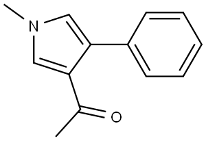 Ethanone, 1-(1-methyl-4-phenyl-1H-pyrrol-3-yl)- Structure