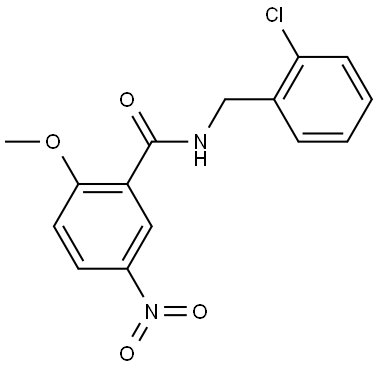 N-(2-chlorobenzyl)-2-methoxy-5-nitrobenzamide Structure