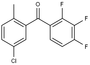 Methanone, (5-chloro-2-methylphenyl)(2,3,4-trifluorophenyl)- Structure