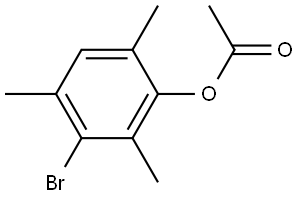 Phenol, 3-bromo-2,4,6-trimethyl-, 1-acetate 结构式
