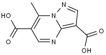 7-methylpyrazolo[1,5-a]pyrimidine-3,6-dicarboxylic acid Structure