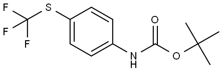 1,1-Dimethylethyl N-[4-[(trifluoromethyl)thio]phenyl]carbamate 结构式