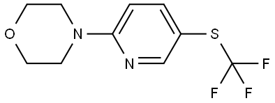 4-[5-[(Trifluoromethyl)thio]-2-pyridinyl]morpholine 结构式