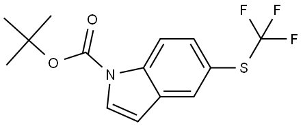 1,1-Dimethylethyl 5-[(trifluoromethyl)thio]-1H-indole-1-carboxylate Structure