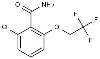 Benzamide, 2-chloro-6-(2,2,2-trifluoroethoxy)- 结构式