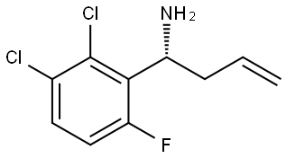 (1R)-1-(2,3-DICHLORO-6-FLUOROPHENYL)BUT-3-EN-1-AMINE 化学構造式