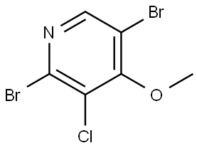 2,5-Dibromo-3-chloro-4-methoxypyridine 结构式