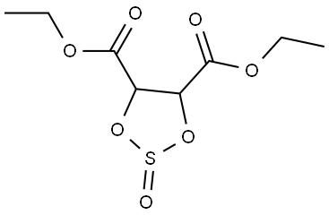 (4S,5S)-2-oxide-1,3,2-Dioxathiolane-4,5-dicarboxylic acid  4,5-diethyl ester Structure