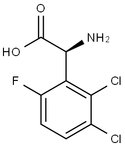 (αS)-α-Amino-2,3-dichloro-6-fluorobenzeneacetic acid,1335378-95-4,结构式