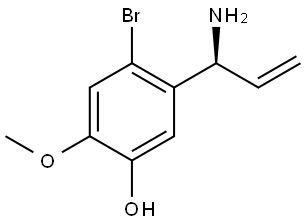 5-[(1S)-1-Amino-2-propen-1-yl]-4-bromo-2-methoxyphenol,1335387-66-0,结构式