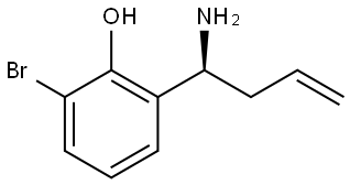 2-[(1S)-1-AMINOBUT-3-EN-1-YL]-6-BROMOPHENOL 结构式