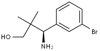 (3R)-3-AMINO-3-(3-BROMOPHENYL)-2,2-DIMETHYLPROPAN-1-OL Struktur