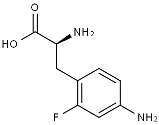 (2S)-2-AMINO-3-(4-AMINO-2-FLUOROPHENYL)PROPANOIC ACID,1335487-53-0,结构式