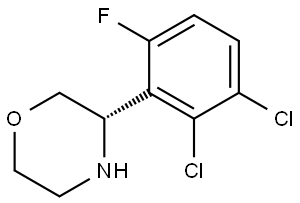 (3S)-3-(2,3-DICHLORO-6-FLUOROPHENYL)MORPHOLINE,1335512-18-9,结构式