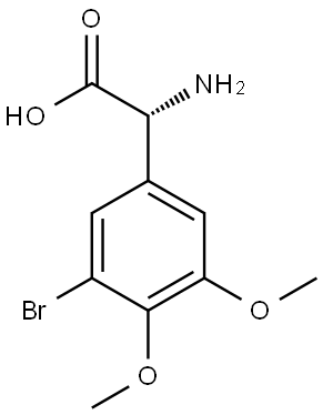 (2R)-2-AMINO-2-(3-BROMO-4,5-DIMETHOXYPHENYL)ACETIC ACID Structure