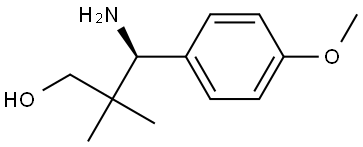 (3S)-3-AMINO-3-(4-METHOXYPHENYL)-2,2-DIMETHYLPROPAN-1-OL 结构式