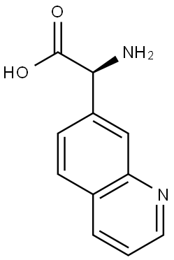 (2S)-2-amino-2-(quinolin-7-yl)acetic acid Struktur