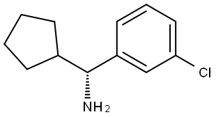 (1R)-1-(3-chlorophenyl)-1-cyclopentylmethanamine Structure