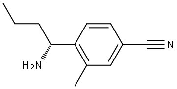 4-[(1R)-1-AMINOBUTYL]-3-METHYLBENZONITRILE,1336455-20-9,结构式