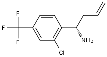 (1S)-1-[2-CHLORO-4-(TRIFLUOROMETHYL)PHENYL]BUT-3-EN-1-AMINE Structure