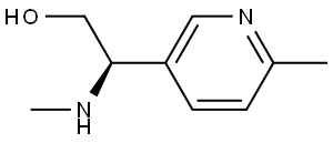 (2R)-2-(METHYLAMINO)-2-(6-METHYLPYRIDIN-3-YL)ETHAN-1-OL Struktur