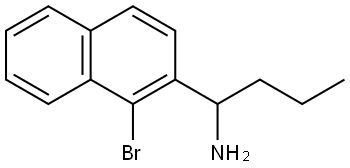 1-(1-BROMONAPHTHALEN-2-YL)BUTAN-1-AMINE 结构式