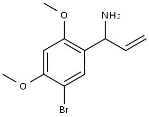 1-(5-BROMO-2,4-DIMETHOXYPHENYL)PROP-2-EN-1-AMINE 结构式