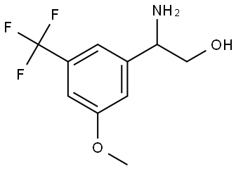 2-AMINO-2-[3-METHOXY-5-(TRIFLUOROMETHYL)PHENYL]ETHANOL 结构式