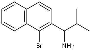 1-(1-BROMONAPHTHALEN-2-YL)-2-METHYLPROPAN-1-AMINE Structure