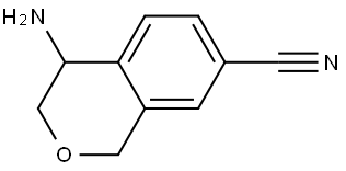 4-amino-3,4-dihydro-1H-2-benzopyran-7-carbonitrile Structure