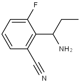 2-(1-AMINOPROPYL)-3-FLUOROBENZONITRILE Structure