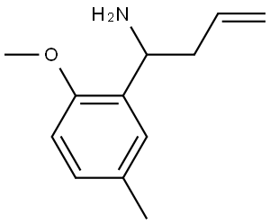 1-(2-METHOXY-5-METHYLPHENYL)BUT-3-EN-1-AMINE Structure