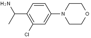 1-[2-CHLORO-4-(MORPHOLIN-4-YL)PHENYL]ETHAN-1-AMINE Structure