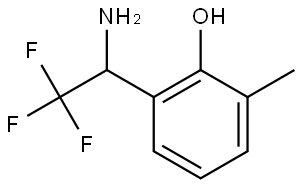 2-(1-AMINO-2,2,2-TRIFLUOROETHYL)-6-METHYLPHENOL 结构式