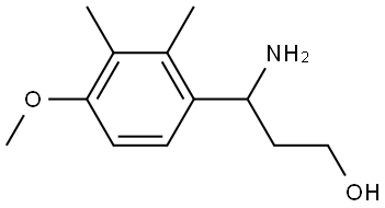 3-AMINO-3-(4-METHOXY-2,3-DIMETHYLPHENYL)PROPAN-1-OL Structure